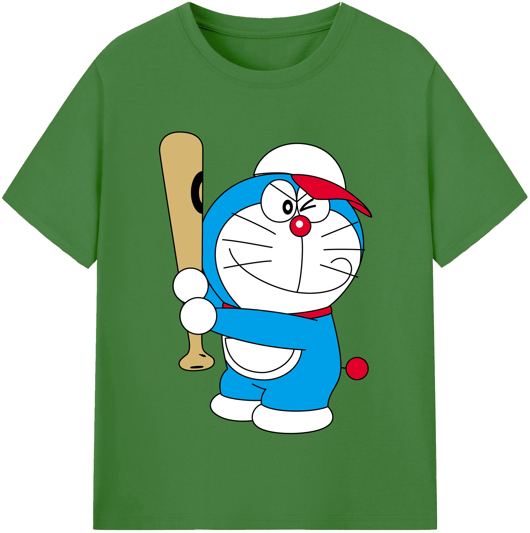 （画像用） ドラえもん Doraemon レディースカジュアルプリントTシャツ（綿100％）